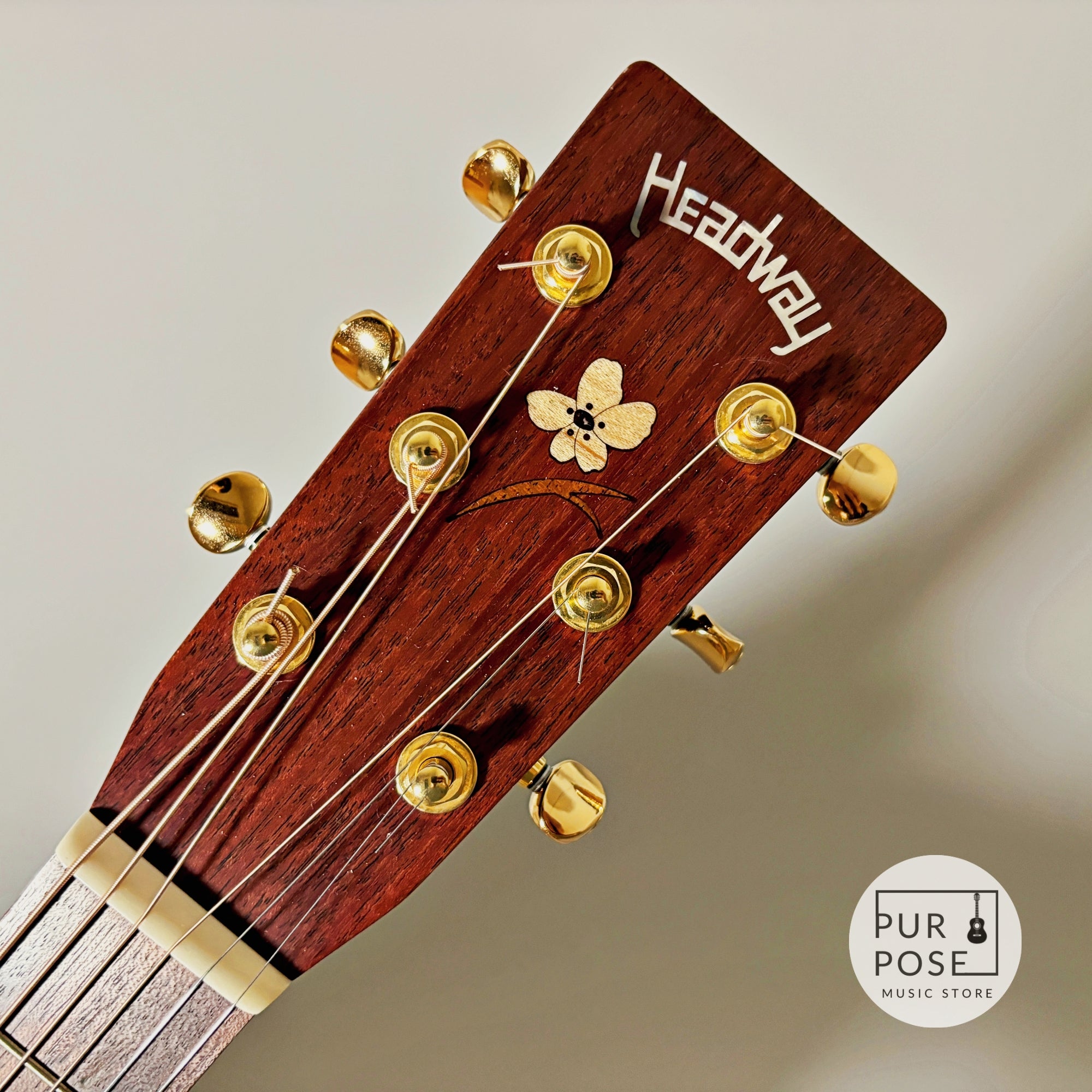 【美品/動画あり】Headway HN-SAKURA STD アコースティックギター Mi-Siピックアップ付き